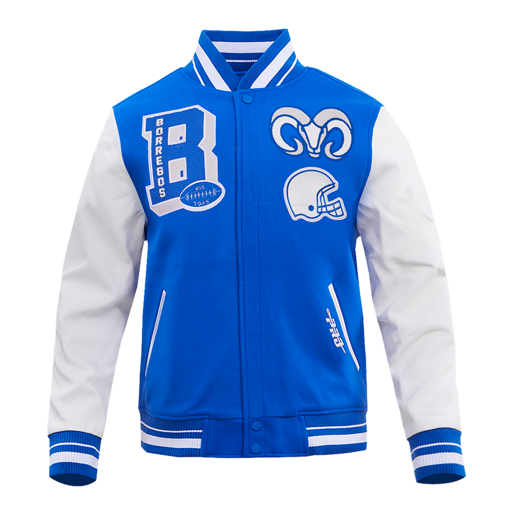 Chamarra Universitaria Pro Standard BORREGOS Azul, Unisex