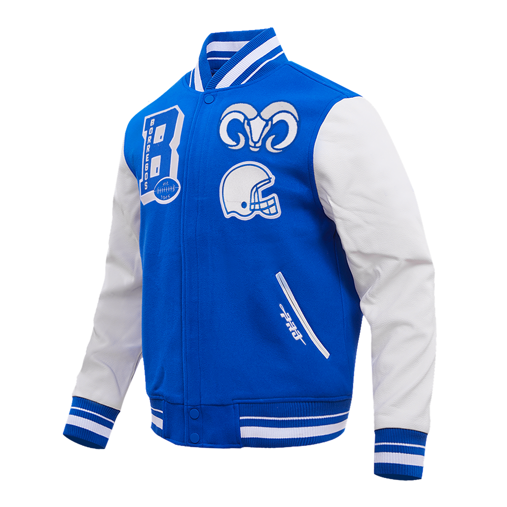 Chamarra Universitaria Pro Standard BORREGOS Azul, Unisex
