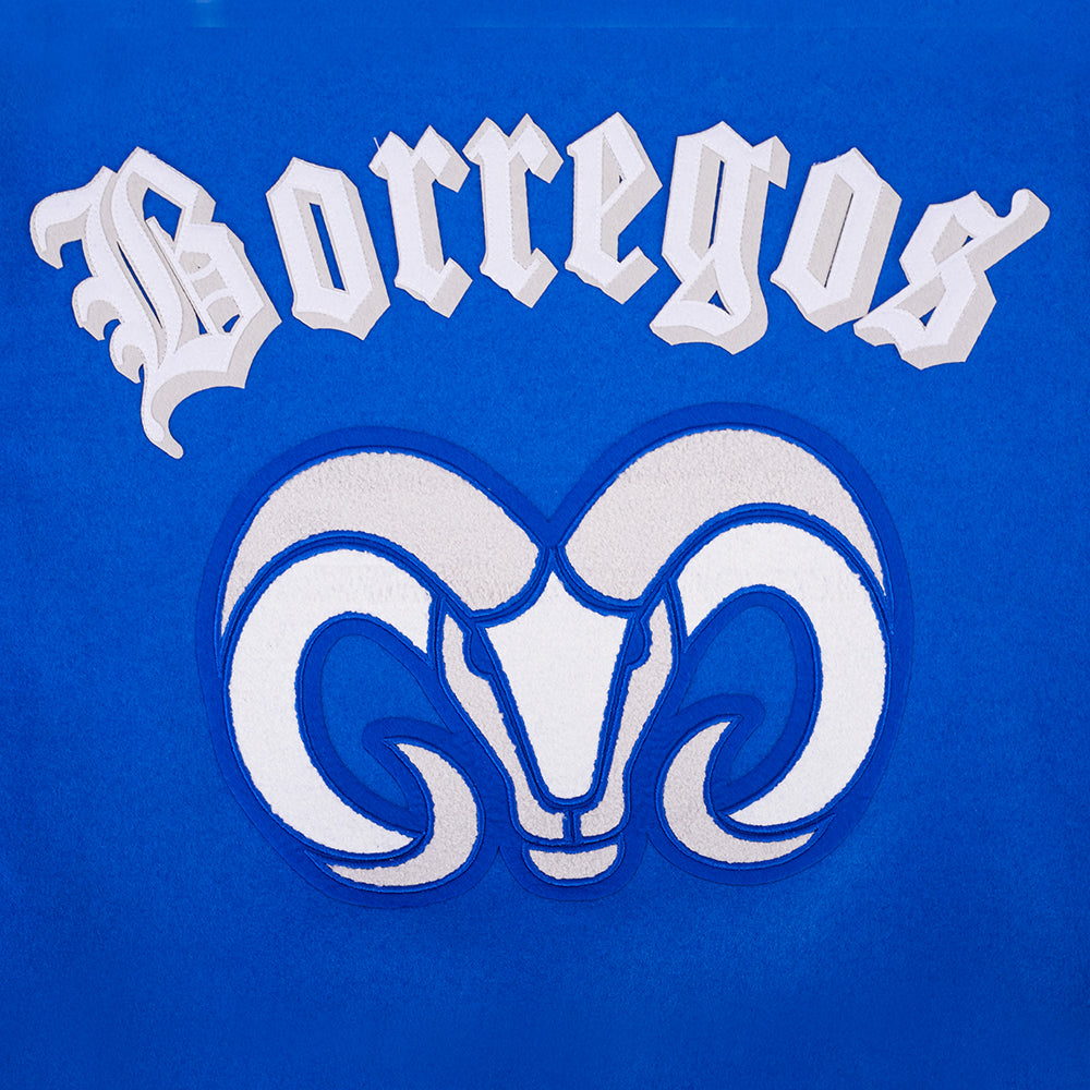 Chamarra Universitaria Pro Standard BORREGOS Azul, Unisex