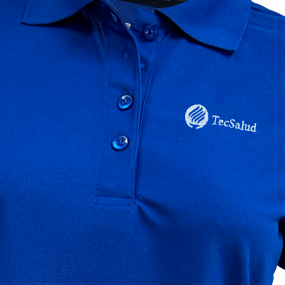 Playera polo TEC Salud Dama Azul Rey