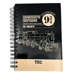 Libreta Harry Potter Plataforma 9 3/4 TEC, Negra