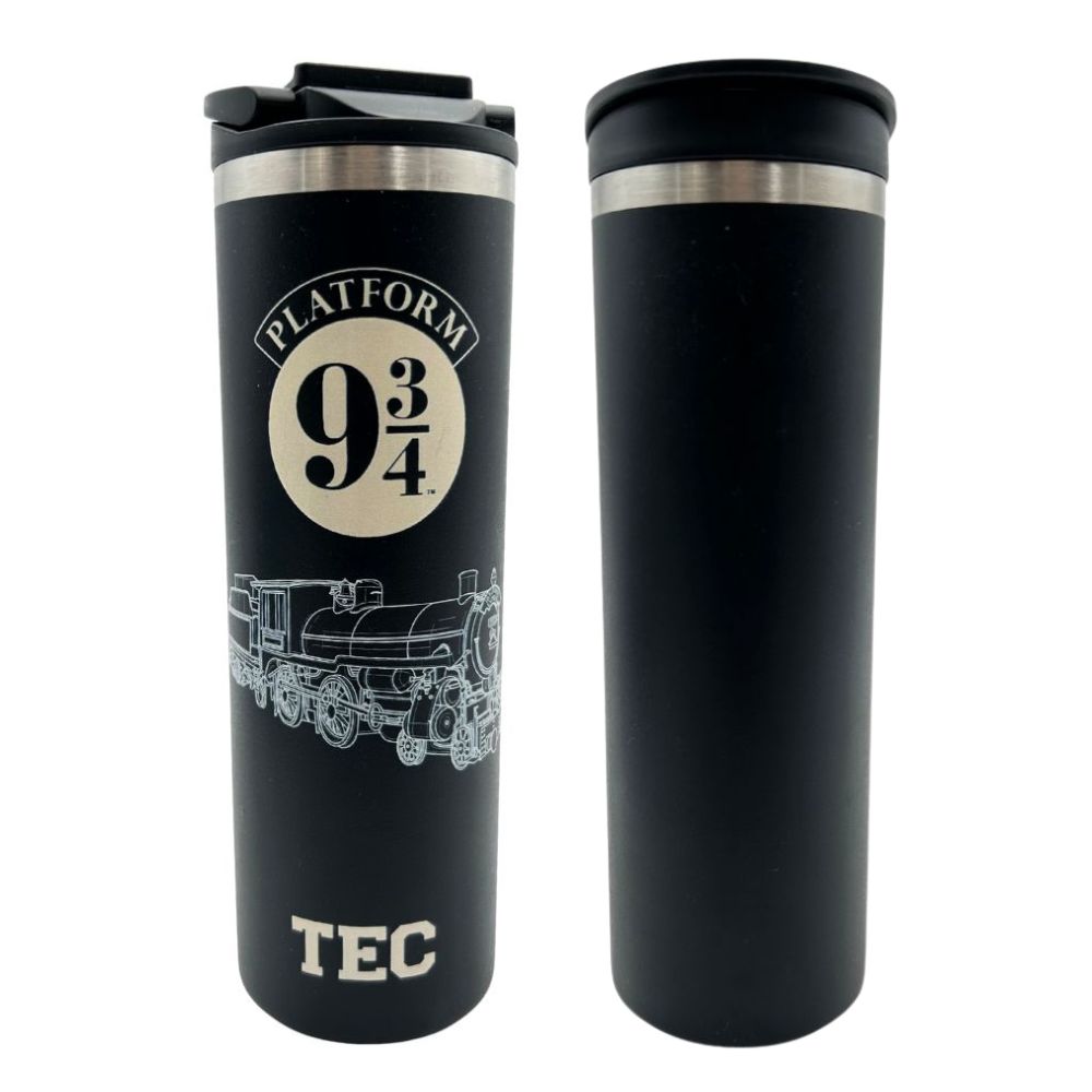 Termo Metálico Harry Potter Plataforma 9 3/4 TEC, Negro