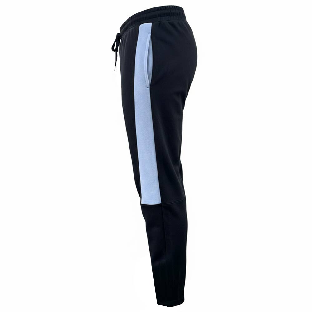 Jogger BORREGOS Franja Blanca Negro, Hombre