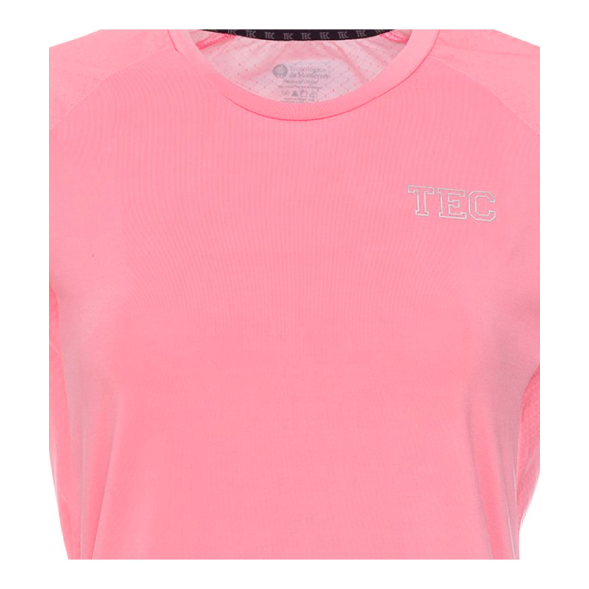 Playera Deportiva TEC con Mesh Rosa, Mujer