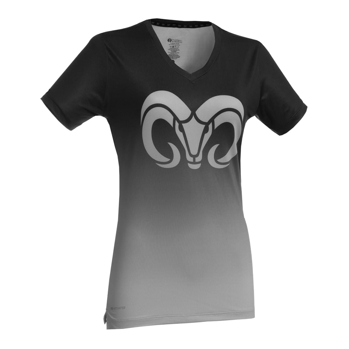 Playera Deportiva Borregos Degradado - Negro, Mujer