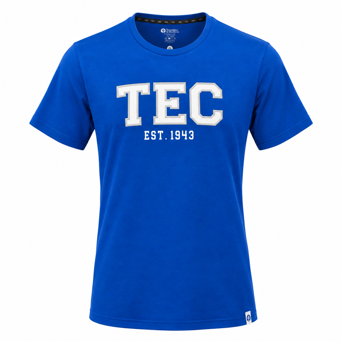 Playera Casual TEC Cuello Redondo Azul, Unisex