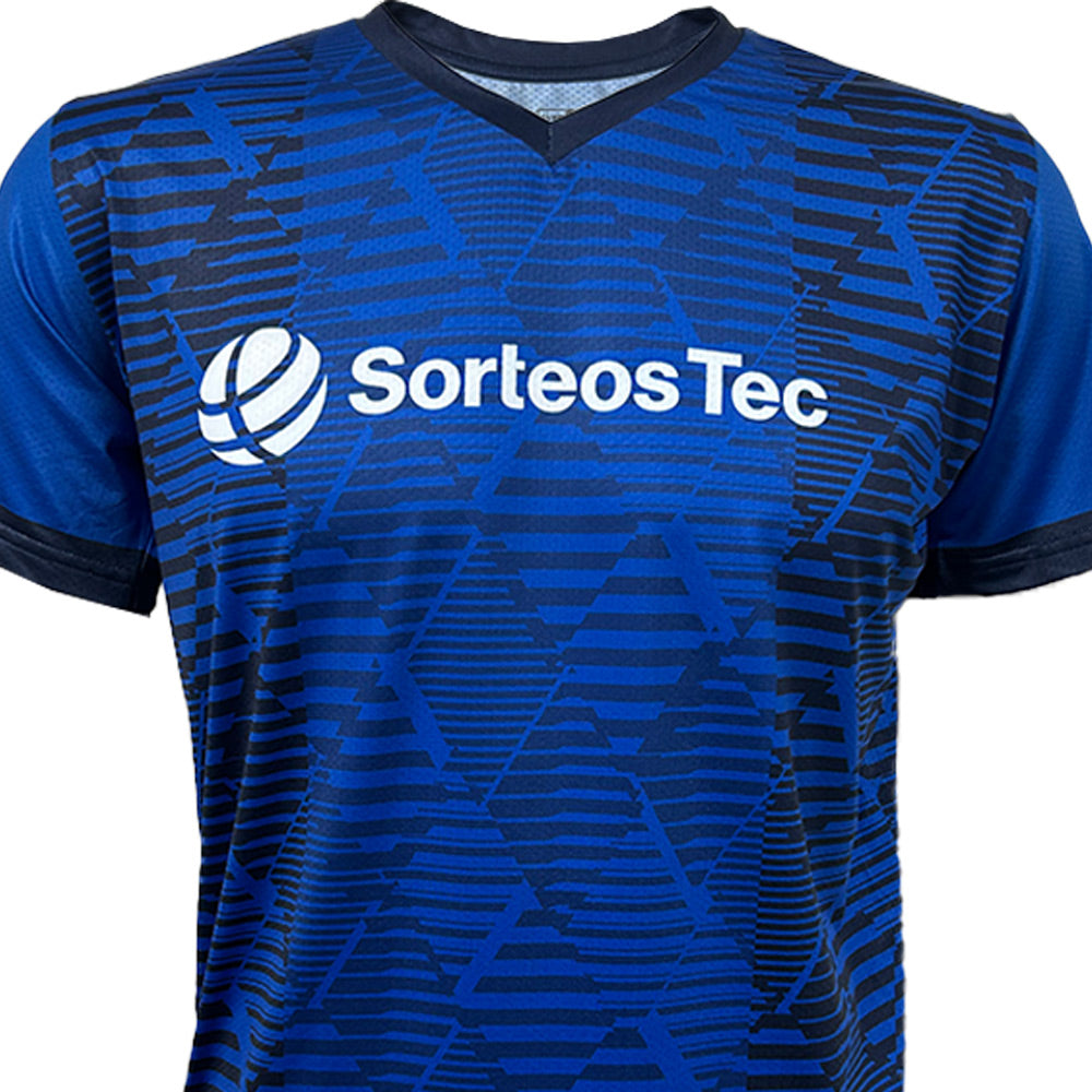 Playera Deportiva Sorteos TEC Azul/Negro, unisex