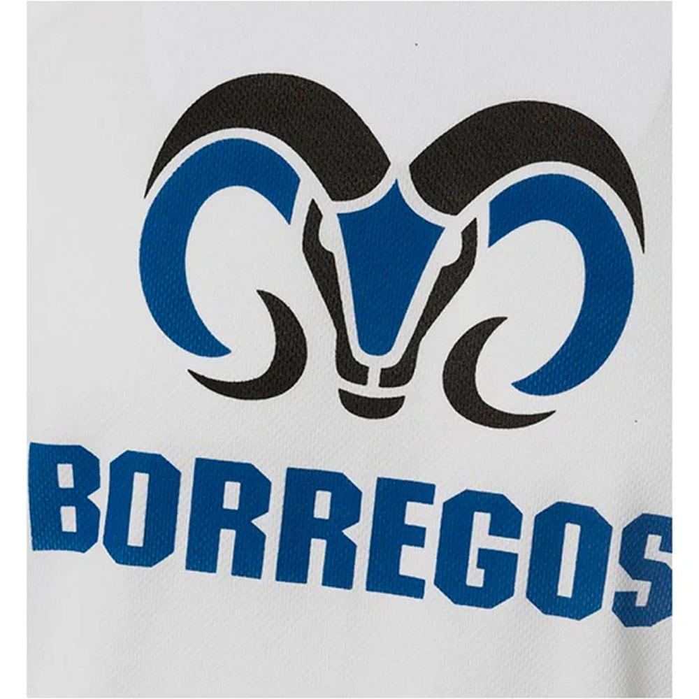 Playera Deportiva Doble Linea BORREGOS CF blanco