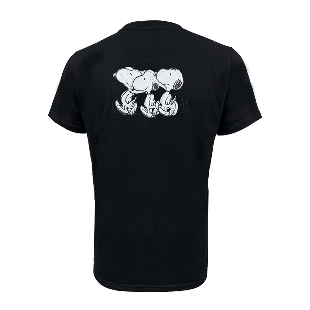 Playera Casual Peanuts TEC Negro, Hombre