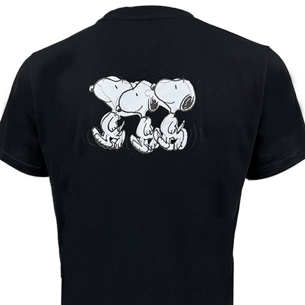 Playera Casual Peanuts TEC Negro, Hombre