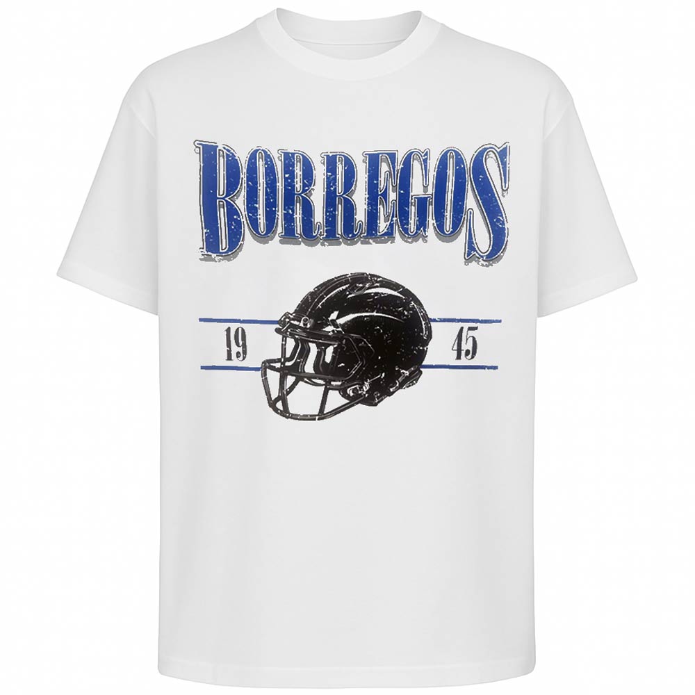 Playera Casual Oversize FW25 BORREGOS Blanco, Unisex