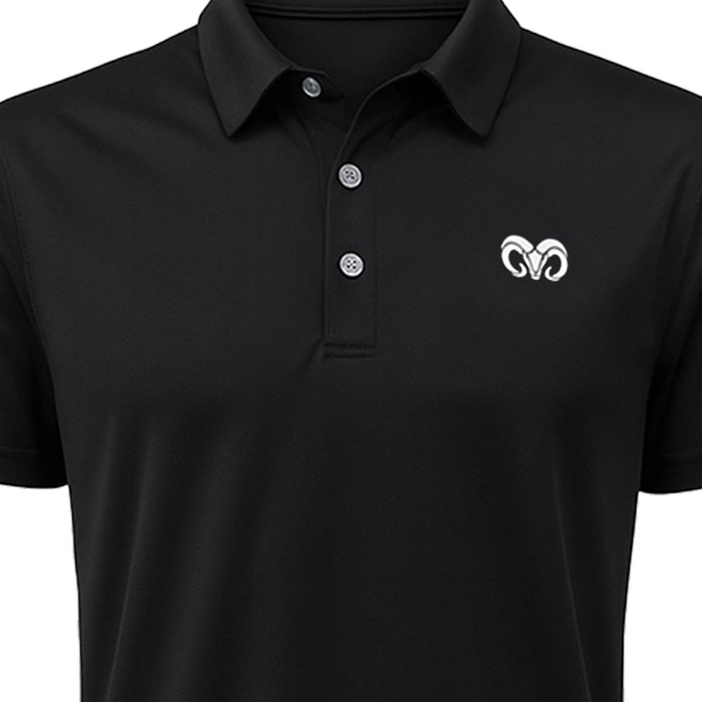 Playera Polo Deportiva BORREGOS Hombre, Negro
