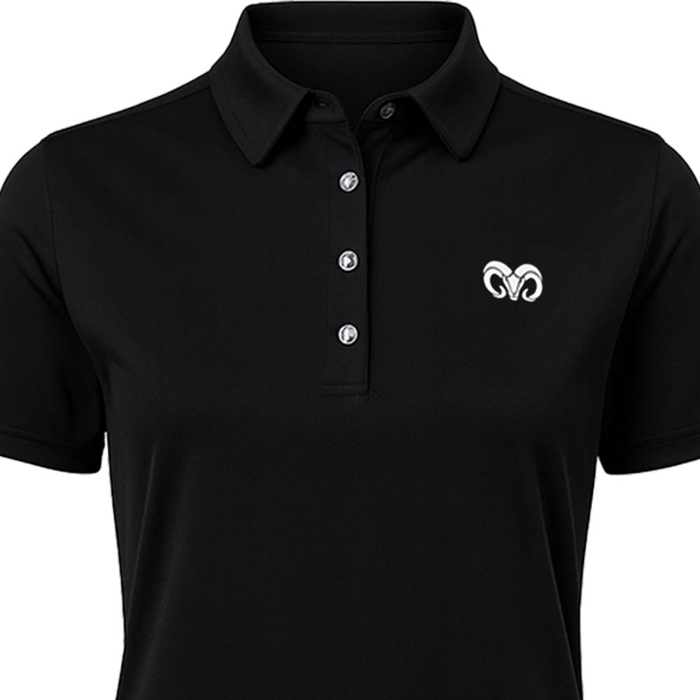 Playera Polo Deportiva BORREGOS Mujer, Negro