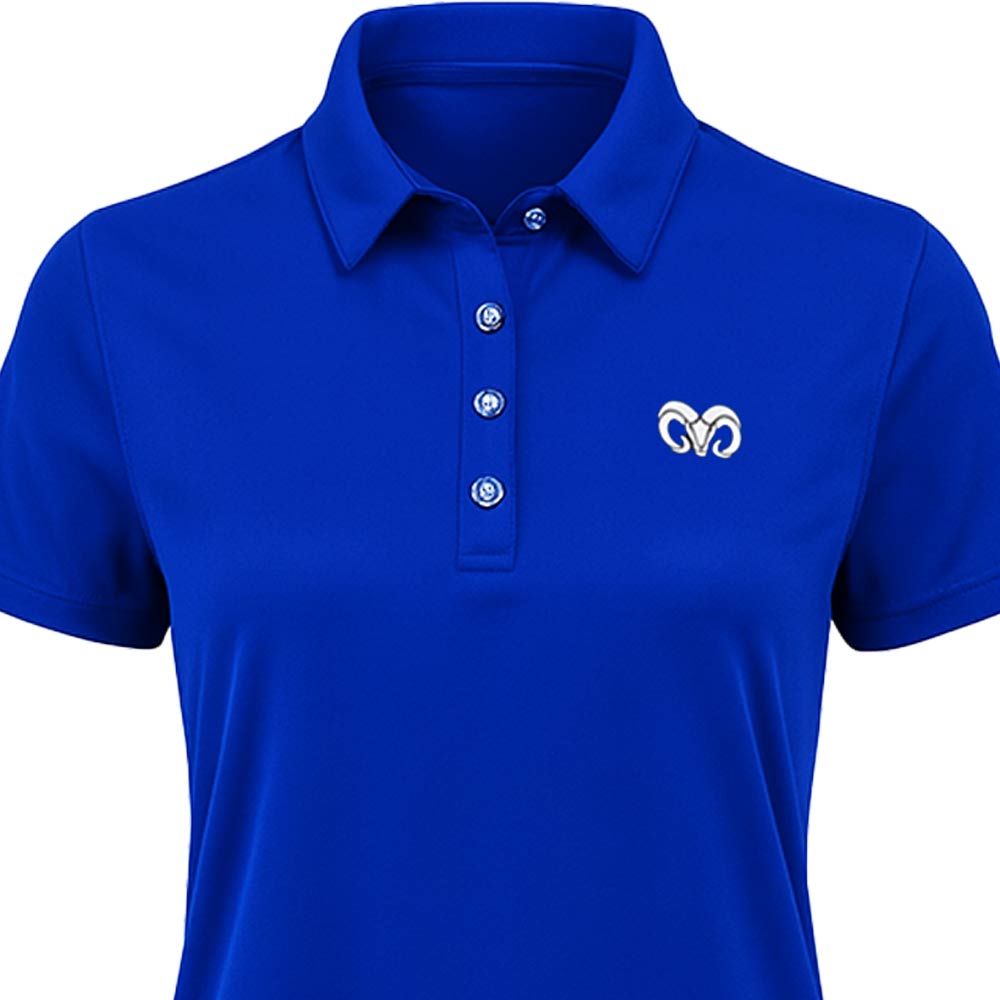 Playera Polo Deportiva BORREGOS Mujer, Azul