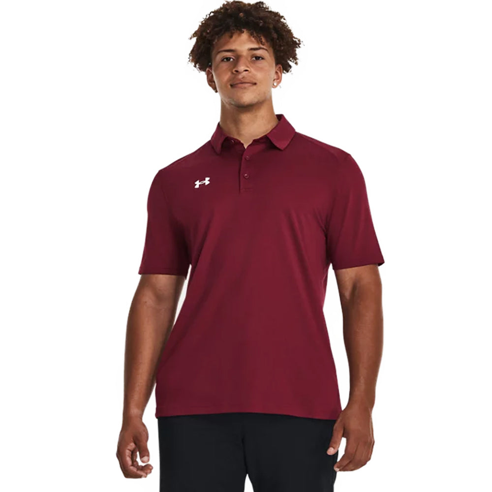 Under Armour Tech Team Polo Hombre, Cardinal