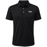 Playera Polo Deportiva TEC Hombre, Negro