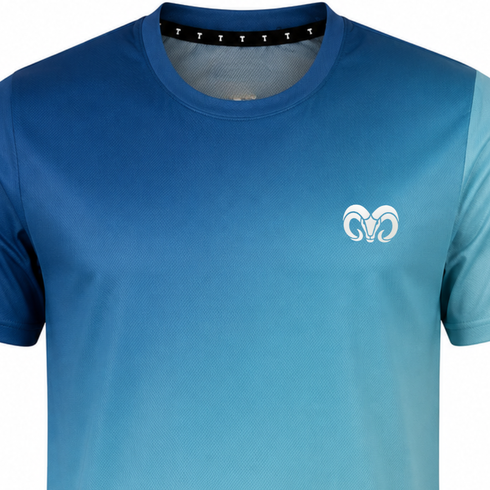 Playera Deportiva Running PRO BORREGOS Unisex, Sky