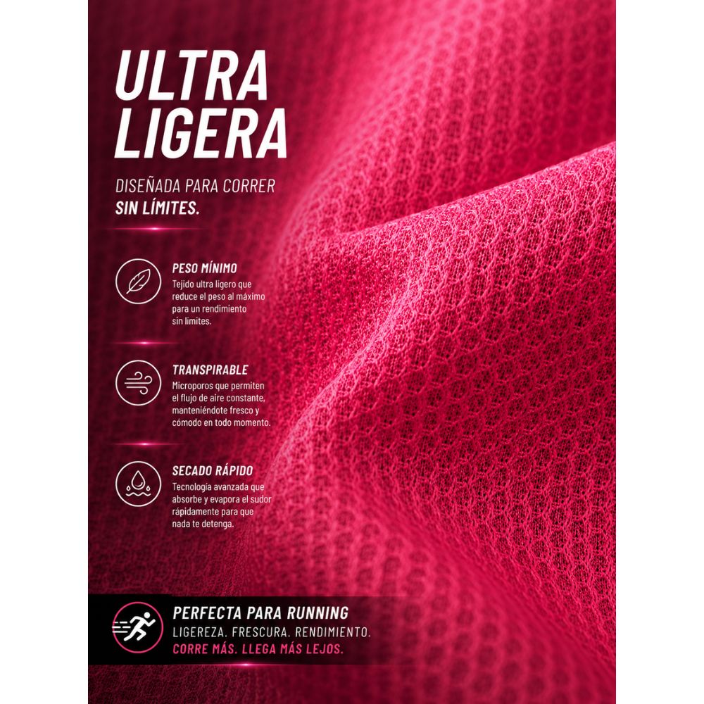 Playera Deportiva Running PRO BORREGOS Violeta, Unisex