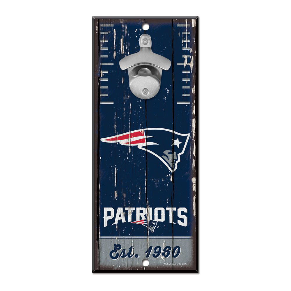 Destapador de botellas de pared NFL Patriots, azul marino