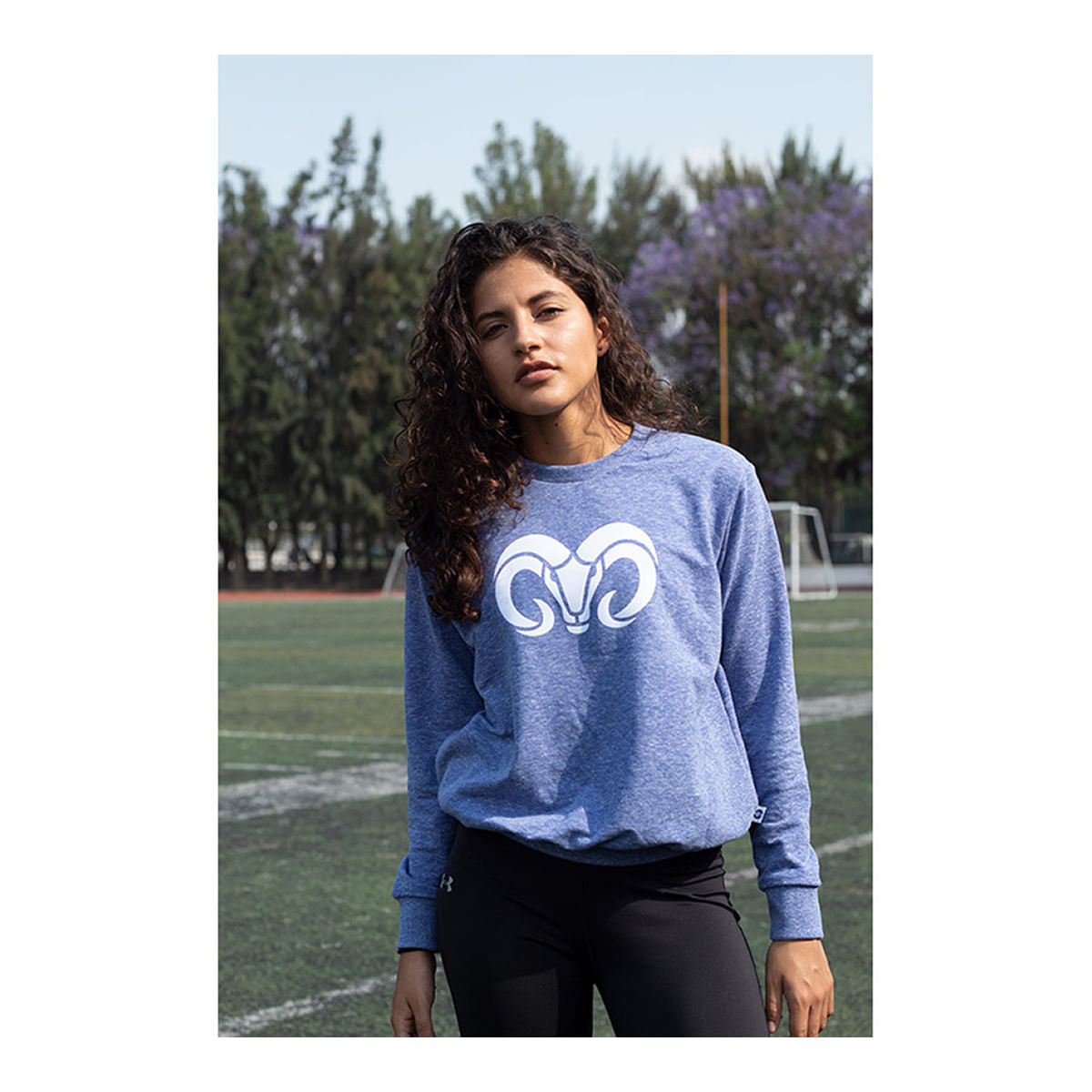 Sudadera logo BORREGOS azul, CF
