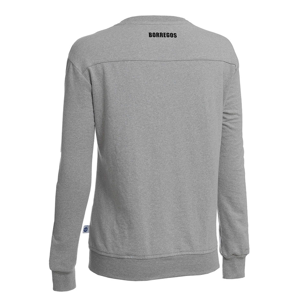 Sudadera logo negro de BORREGOS gris, CF
