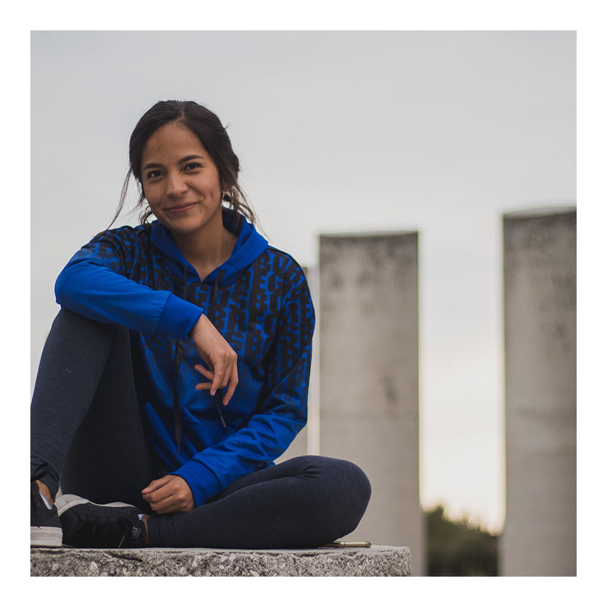 Sudadera BORREGOS azul logo sublimado, unisex