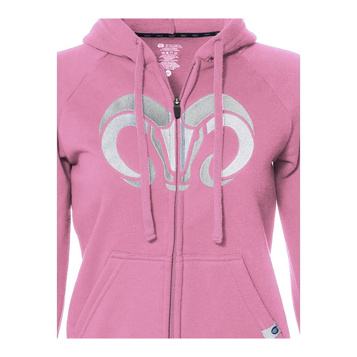 Sudadera Essential BORREGOS rosa con zipper, unisex