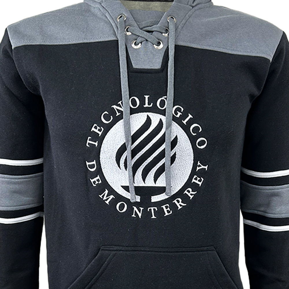 Sudadera Algodón Vintage Antorcha Negro/Gris, Unisex