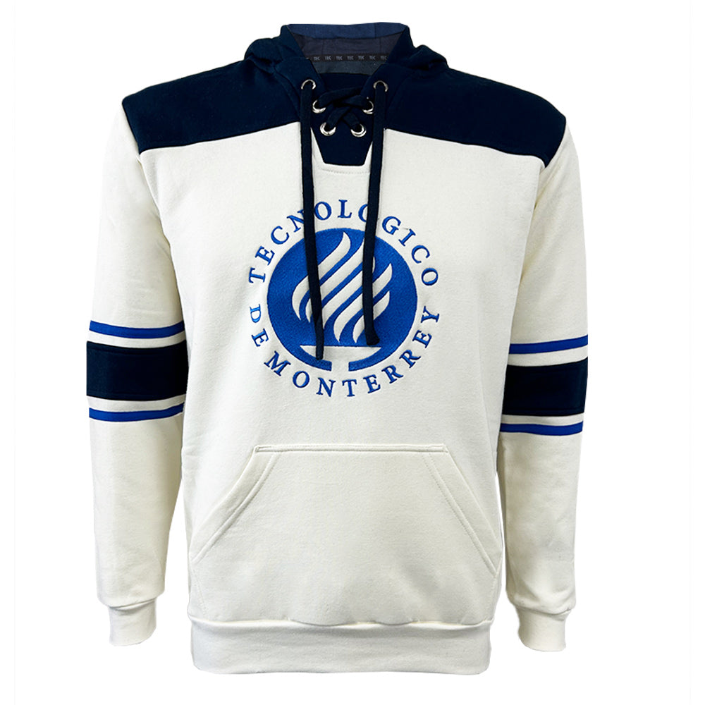 Sudadera Algodón Vintage Antorcha color Hueso, Unisex