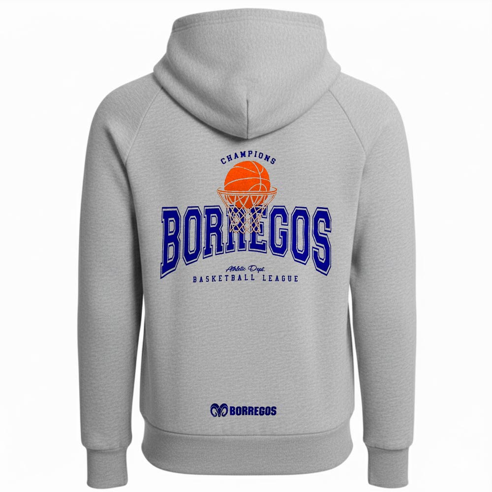 Sudadera Zipper Varsity BORREGOS Gris, Unisex