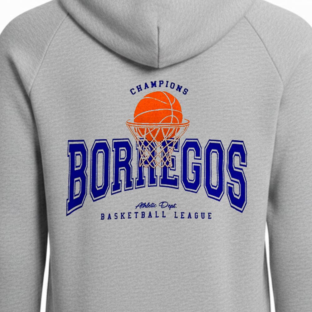 Sudadera Zipper Varsity BORREGOS Gris, Unisex