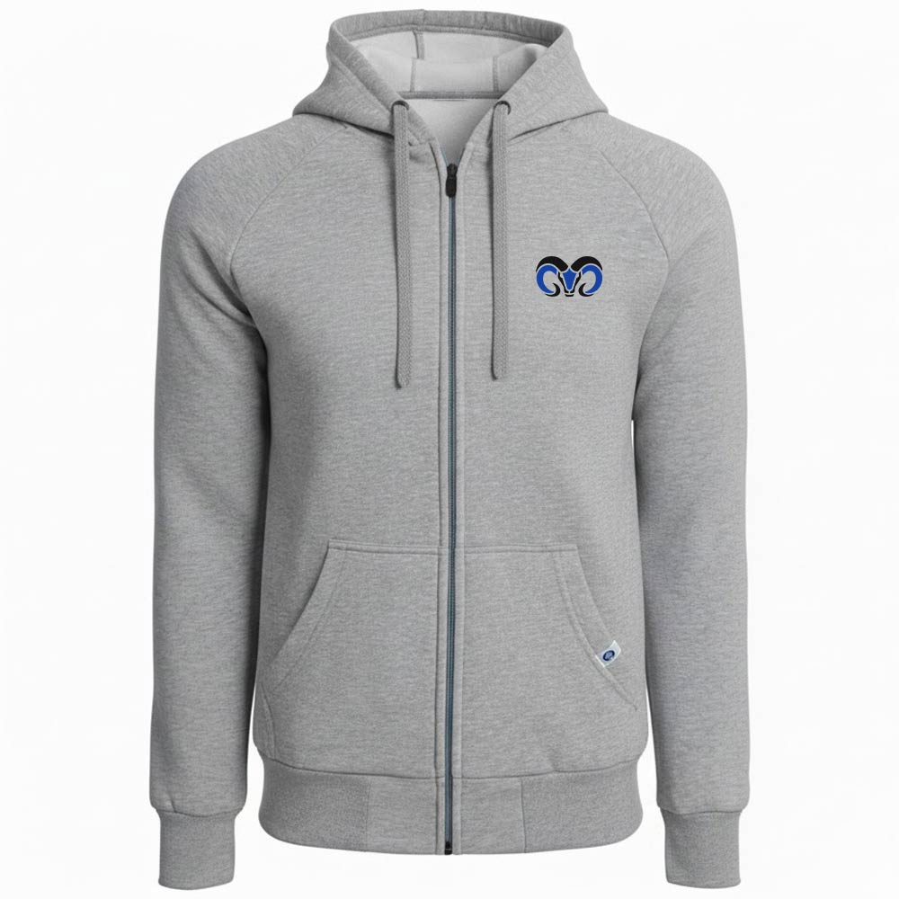 Sudadera Zipper Varsity BORREGOS Gris, Unisex