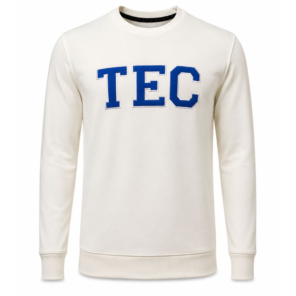 Sudadera Crewneck TEC Hueso, Unisex