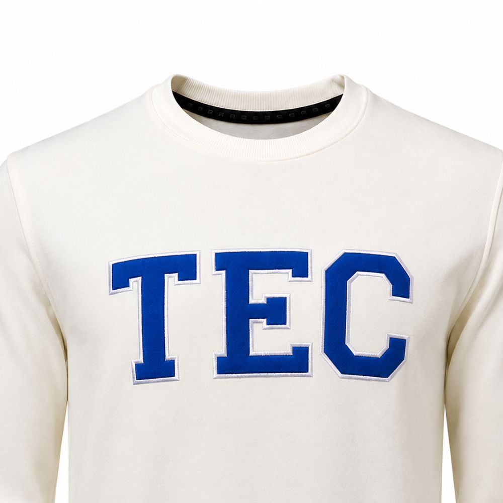 Sudadera Crewneck TEC Hueso, Unisex