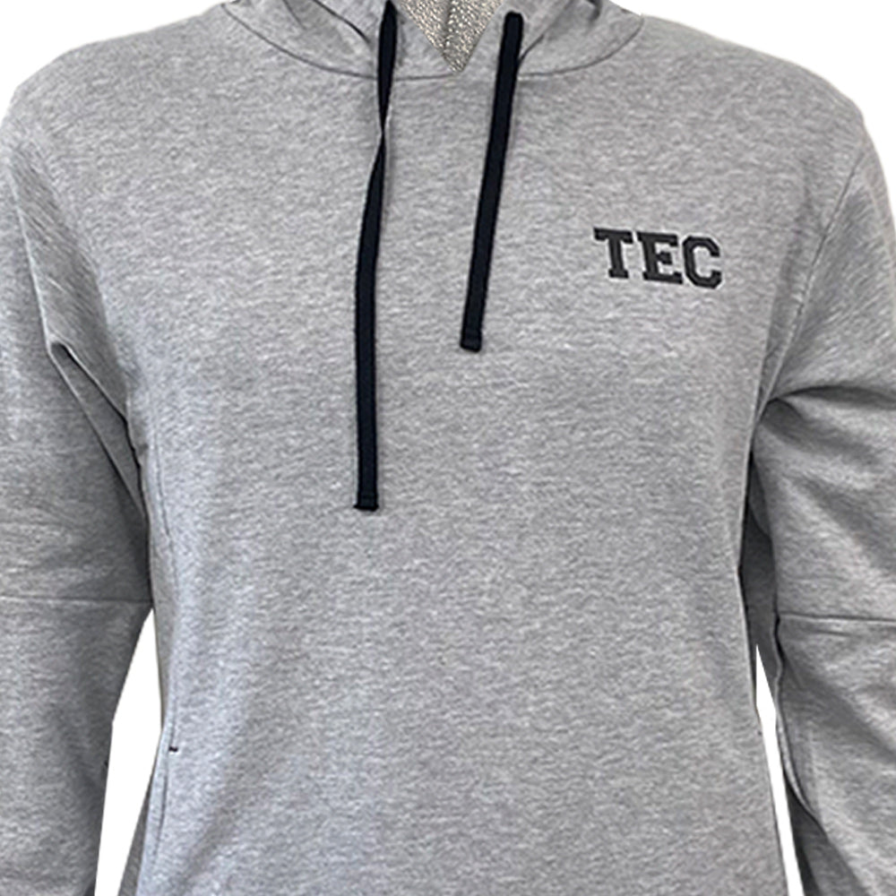 Sudadera TEC Gris con Cierre al Costado, Hombre