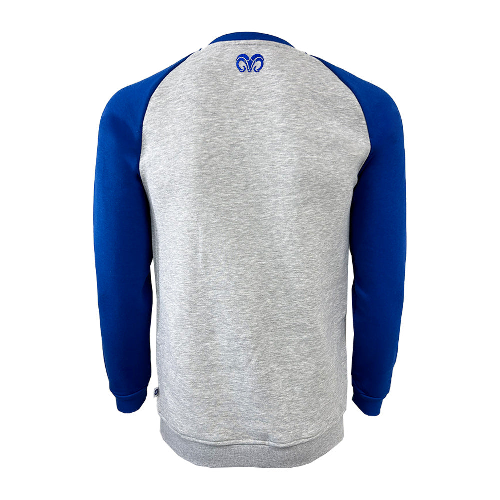 Sudadera PO Vintage Borregos Gris/Azul, Unisex