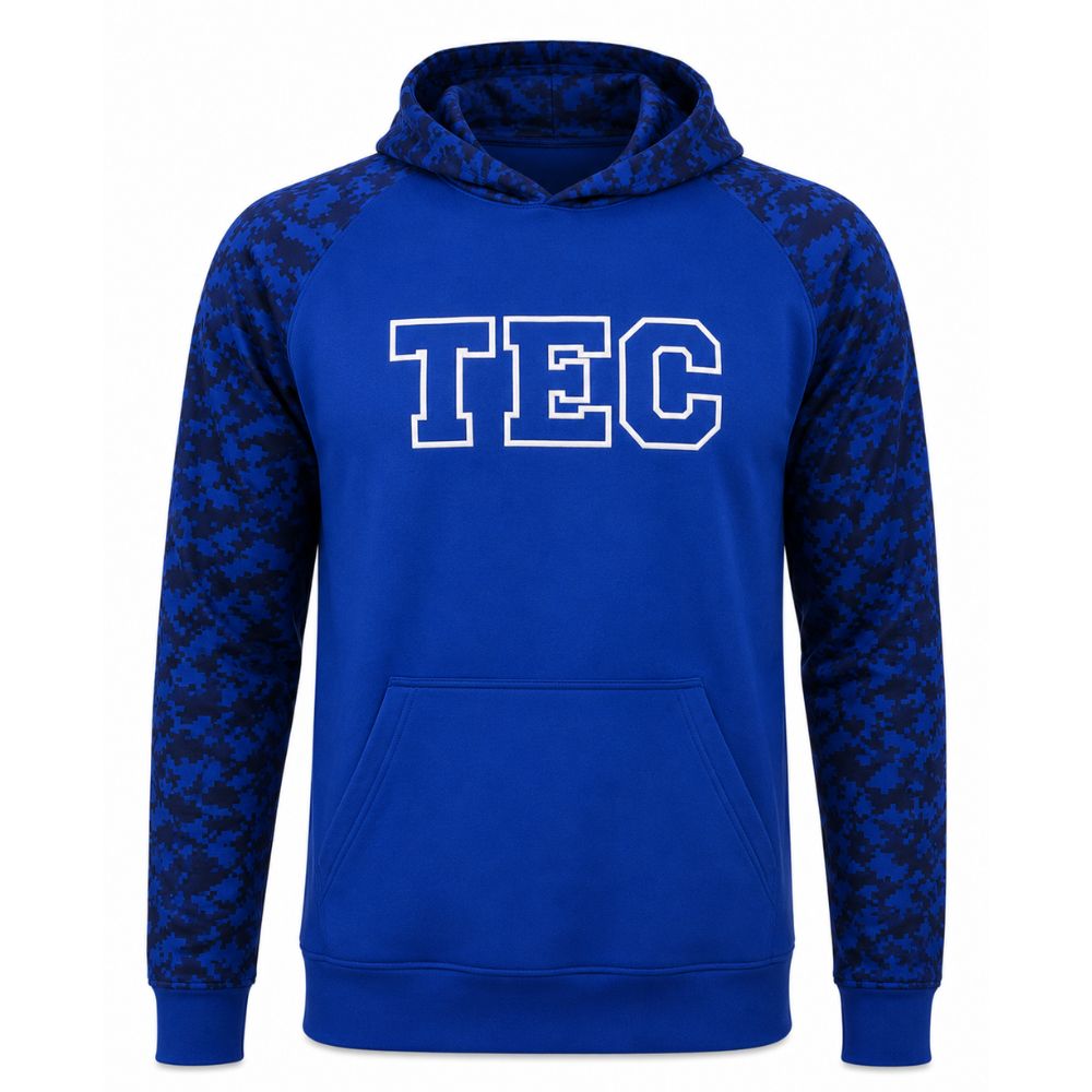 Sudadera Poliéster TEC Camuflaje Azul, Unisex