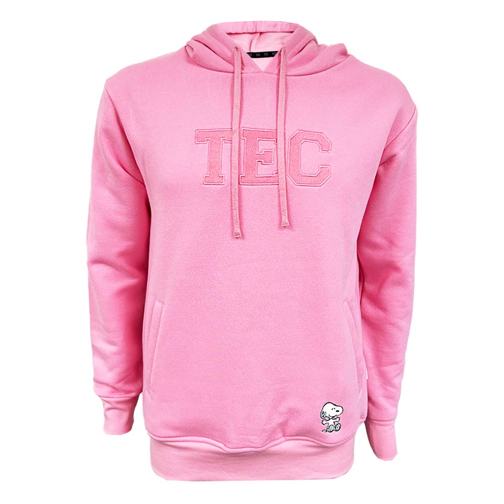 Sudadera Algodón Peanuts Snoopy BTS25 TEC Rosa, Unisex