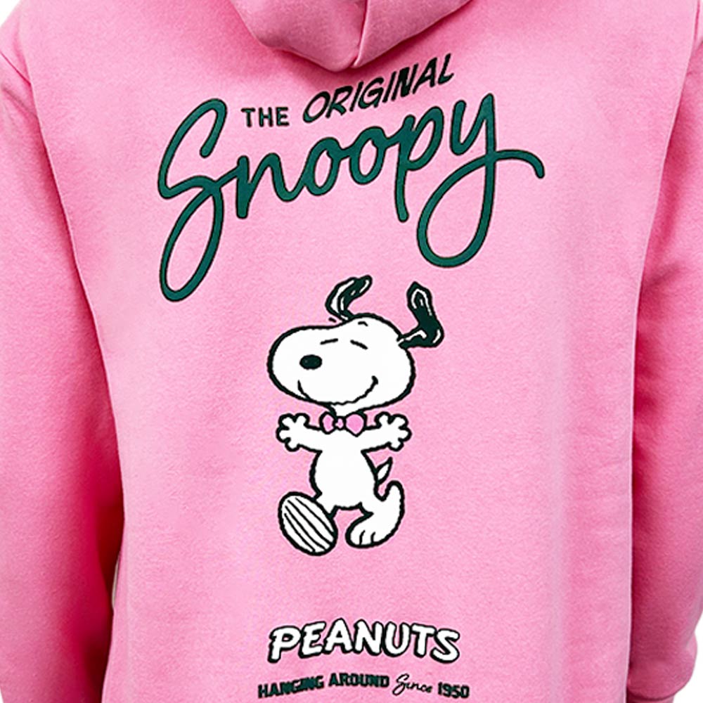 Sudadera Algodón Peanuts Snoopy BTS25 TEC Rosa, Unisex