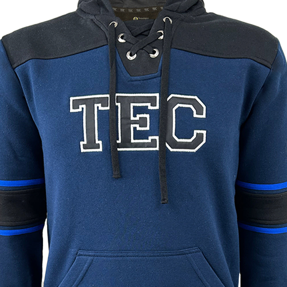 Sudadera Algodón Vintage TEC Marino/Negro, Unisex