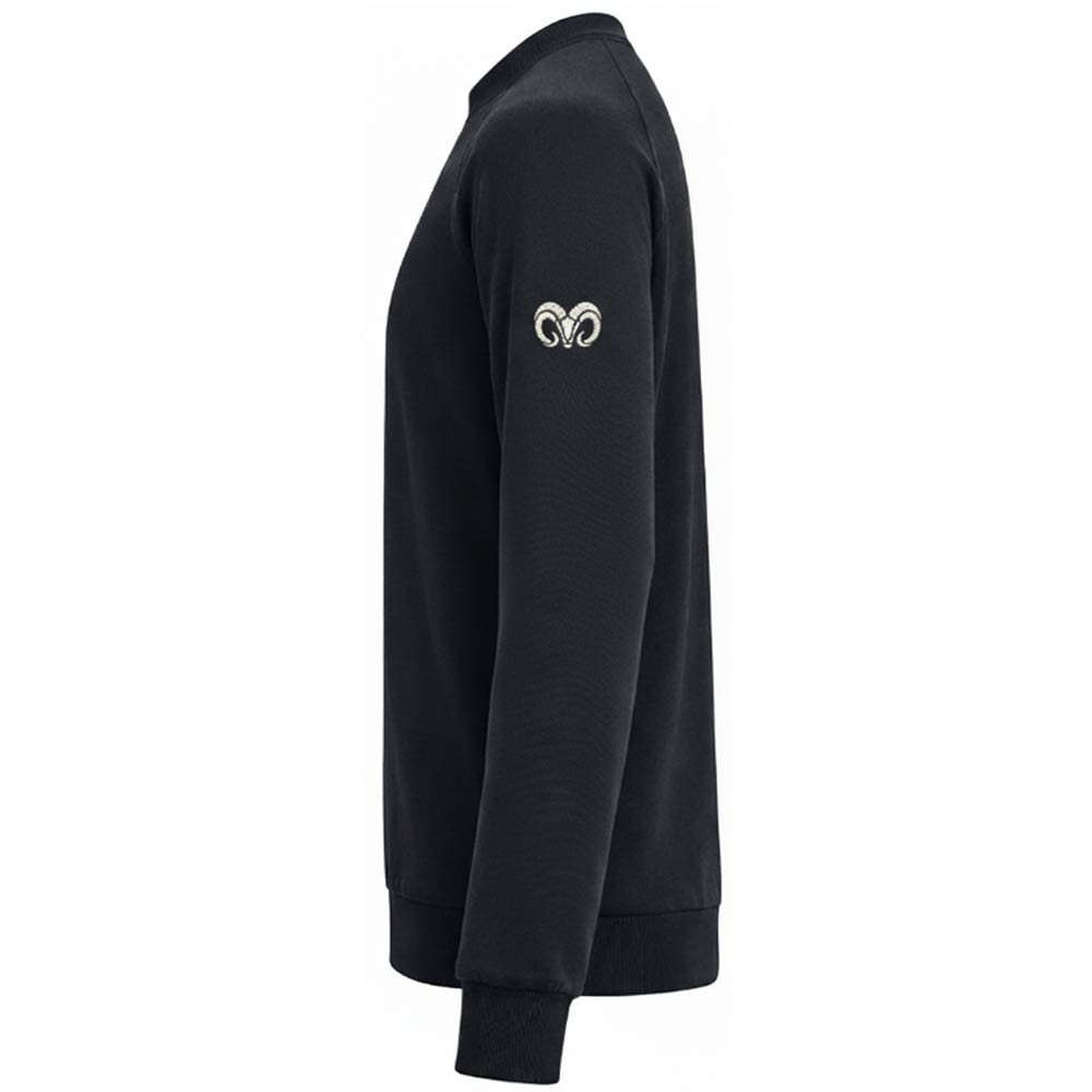Sudadera Under Armour Borregos Rival Fleece Crew Negro, Unisex