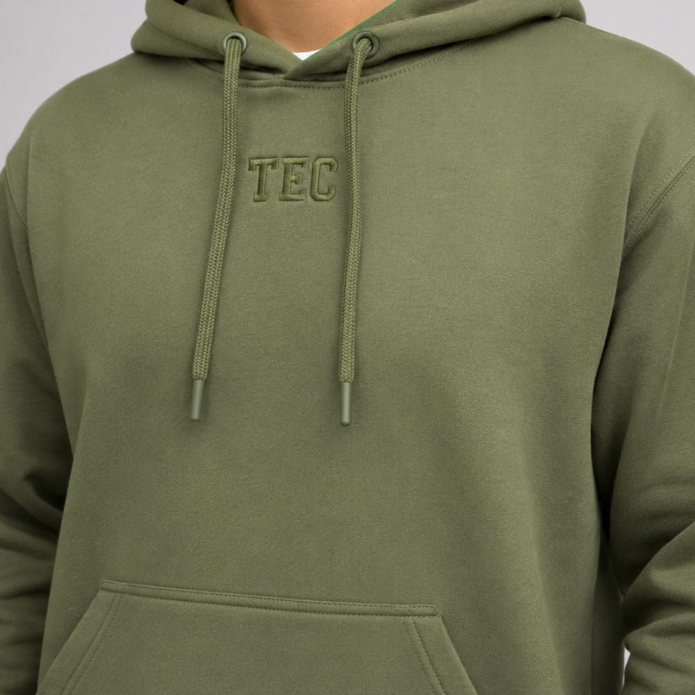 Sudadera Algodón Colors TEC Verde Militar, Unisex