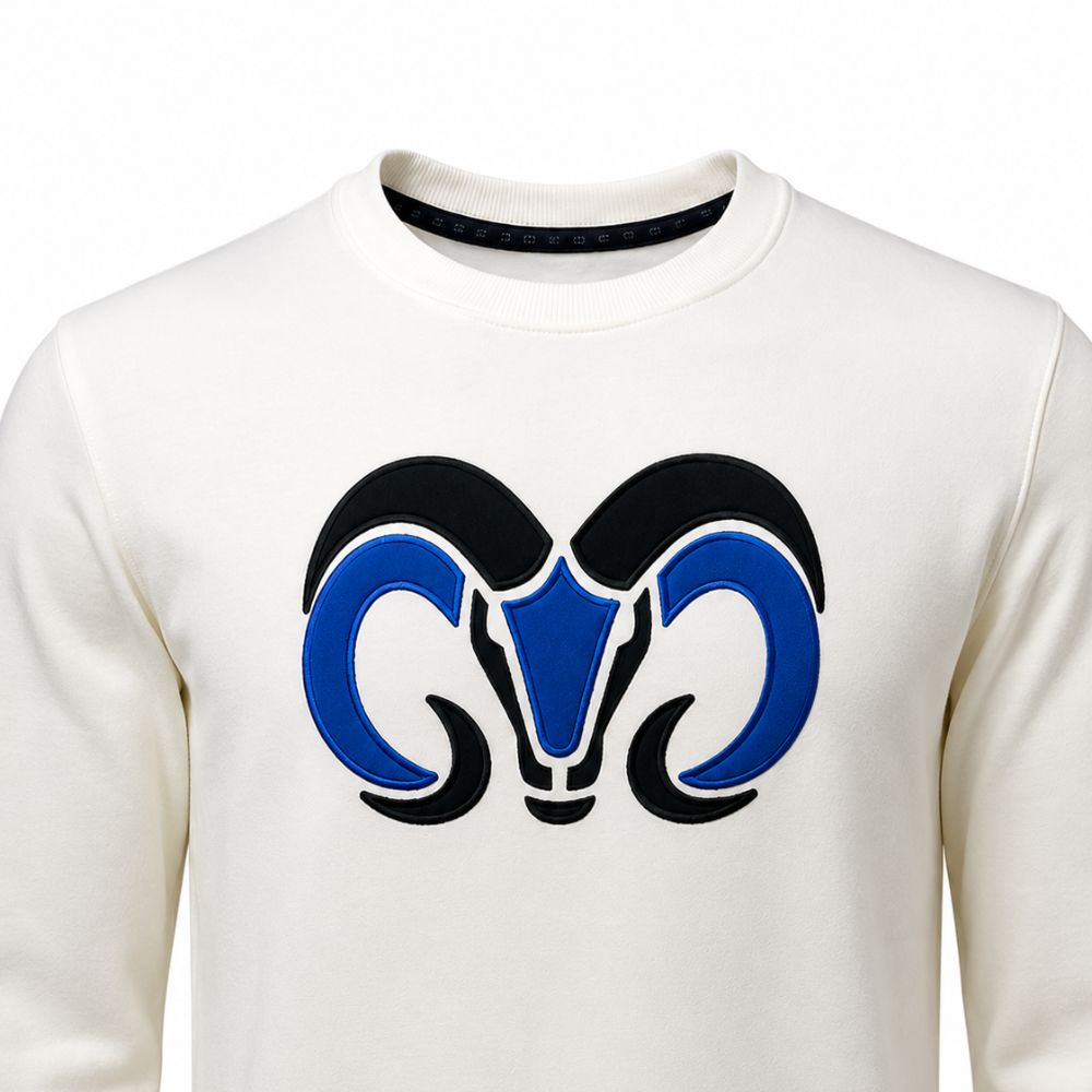 Sudadera Crewneck BORREGOS Hueso, Unisex