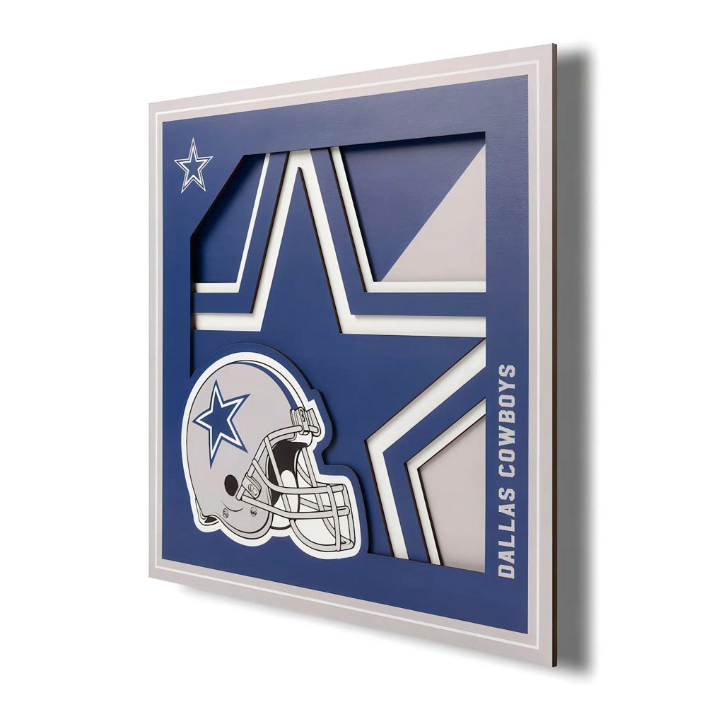 Cuadro decorativo en capas NFL Cowboys, gris