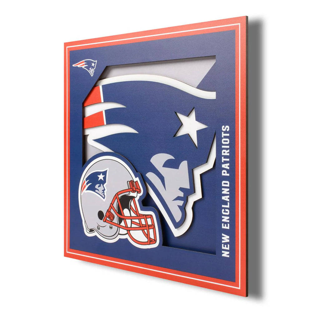 Cuadro decorativo en capas NFL Patriots, azul marino