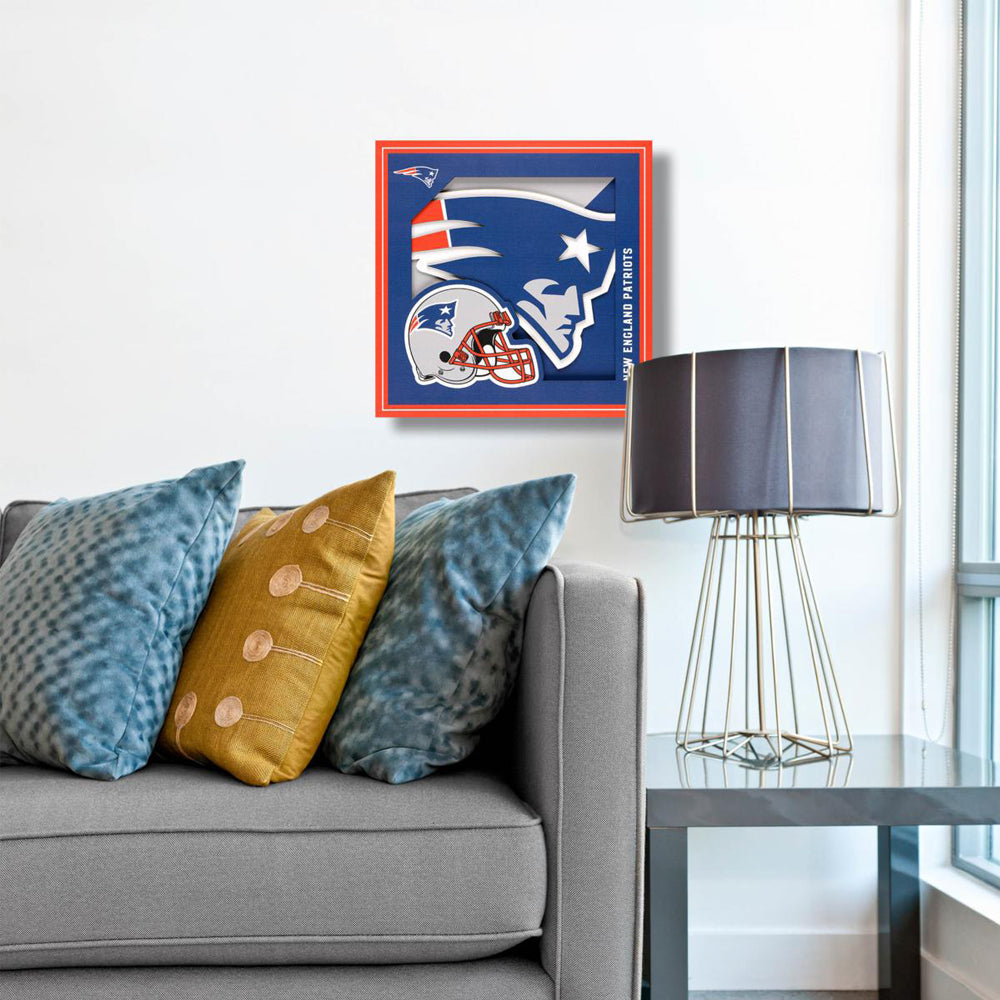 Cuadro decorativo en capas NFL Patriots, azul marino