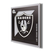 Cuadro decorativo en capas NFL Raiders, gris