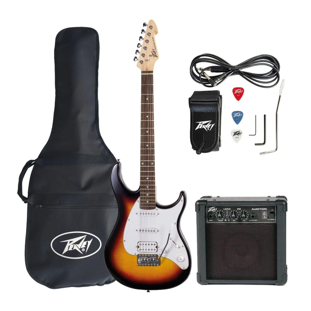 Paquete de Guitarra Eléctrica RAPTOR PLUS JR PK-SB PEAVEY
