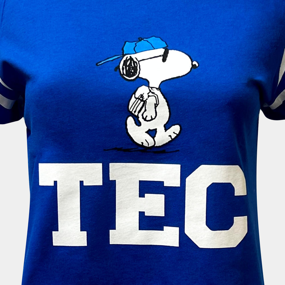 Playera Casual Snoopy TEC Azul, CF