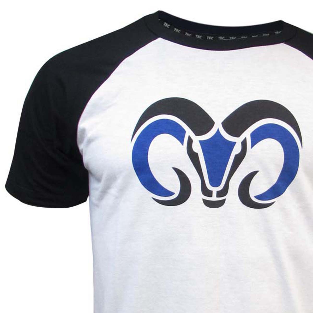 Playera Casual Borregos Manga Raglan - Negro, Hombre